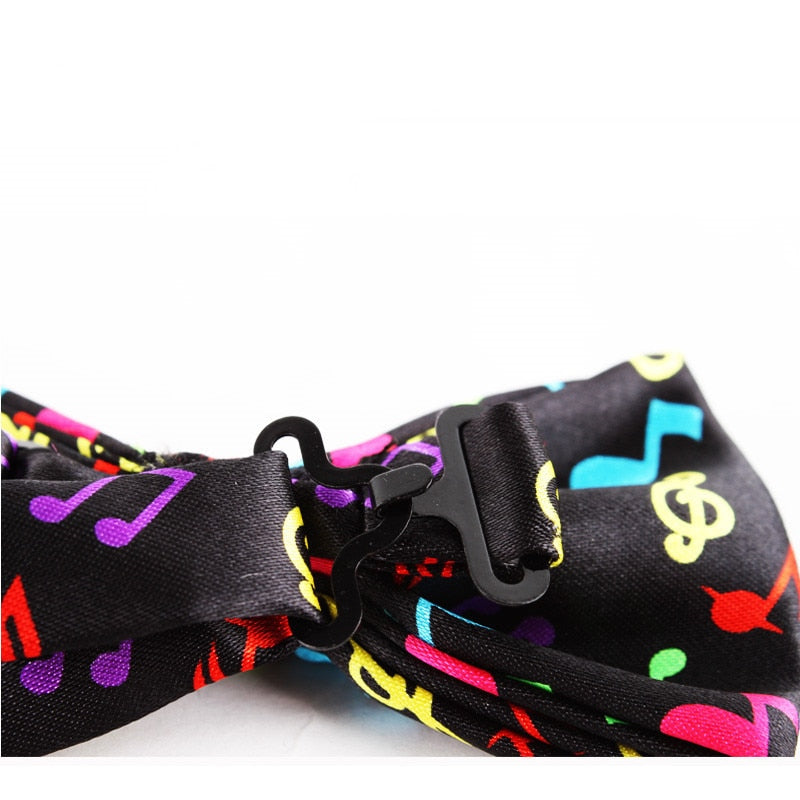 Colorful Music Notes Bow Tie