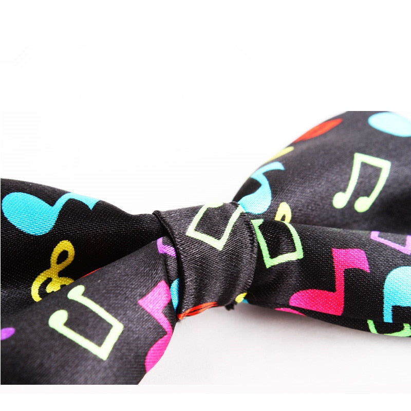 Colorful Music Notes Bow Tie