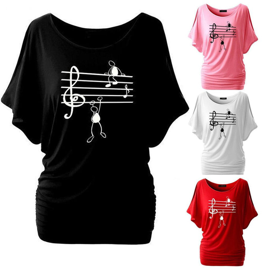 Music Notes Short Sleeve T-Shirt