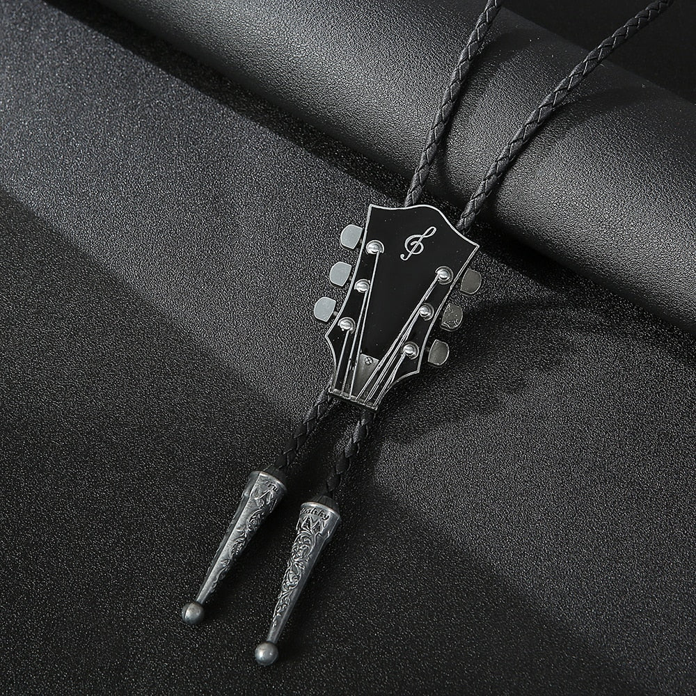 Treble Clef Guitar Bolo Tie