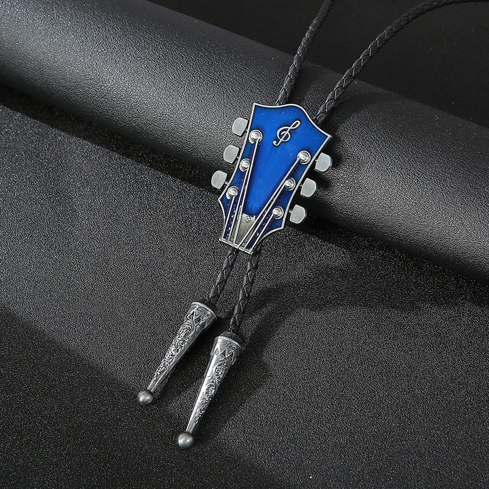 Treble Clef Guitar Bolo Tie
