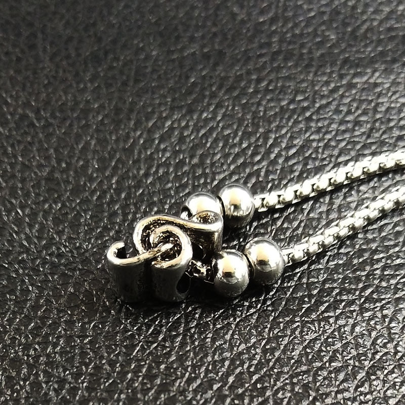 Treble Clef Silver Bracelet