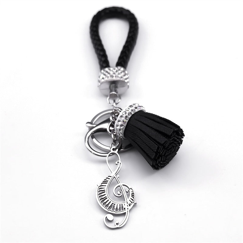 Music Note Pendant Key Chain