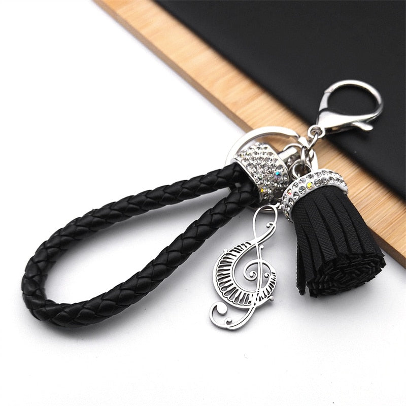 Music Note Pendant Key Chain