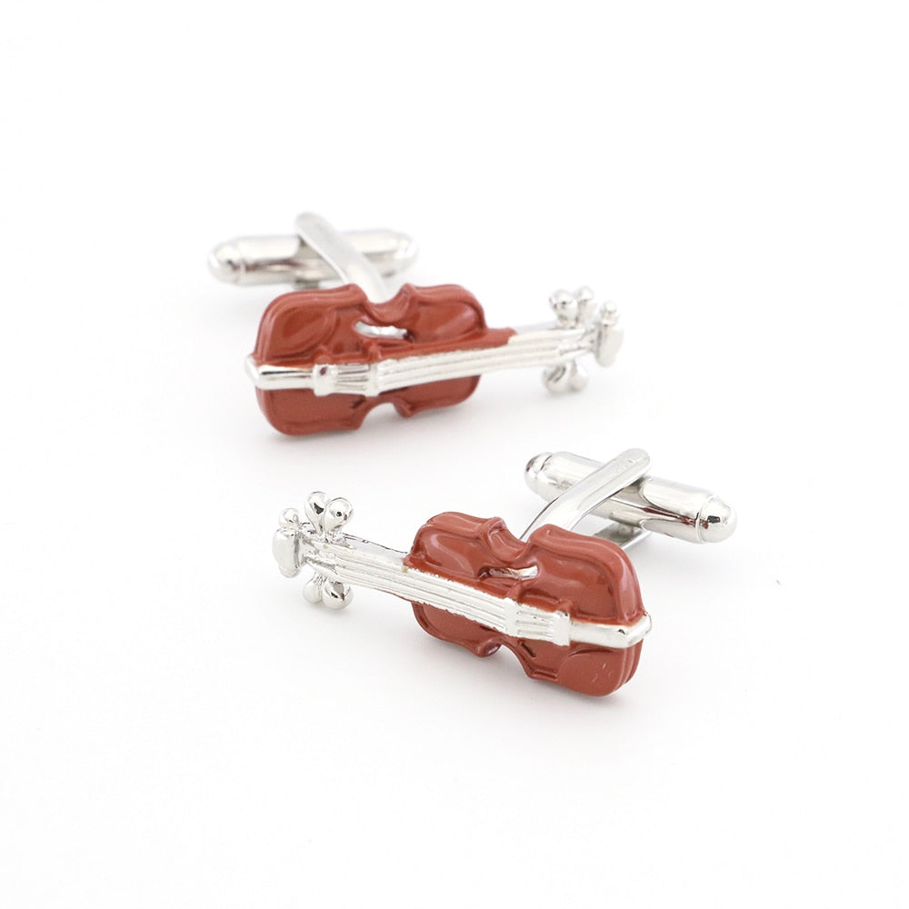 Violin Musical Instrument Cufflinks
