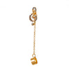 Music Notes Long Chain Stud Earring