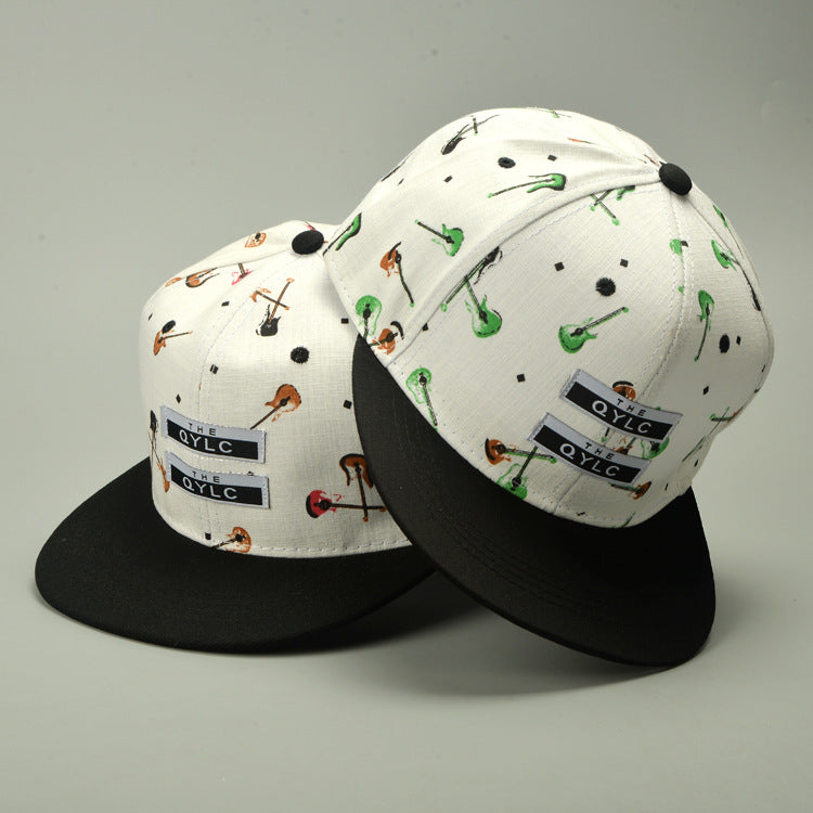 Guitar Graffiti Hip Hop Cap