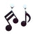 Music Note Earrings