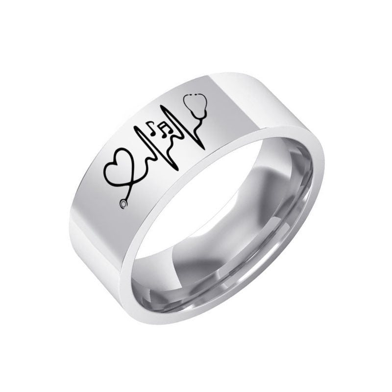 Musical Notes/Heart/Stethoscope Ring