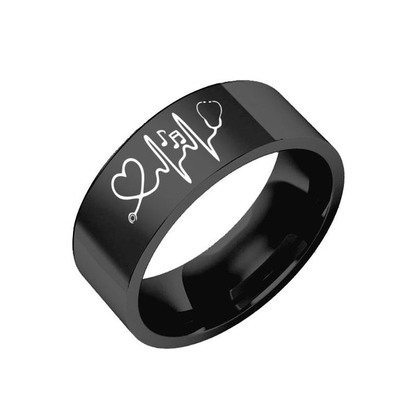 Musical Notes/Heart/Stethoscope Ring - Artistic Pod