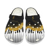 Piano Music Note Clogs Shoes