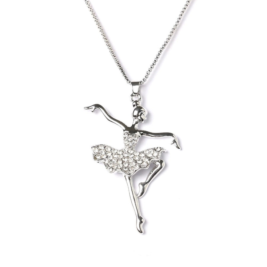 Silver Plated Ballerina Necklace