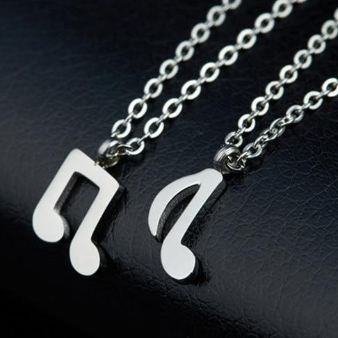 Music Notes Double Necklace