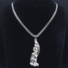 Vertical Music Staff Necklace