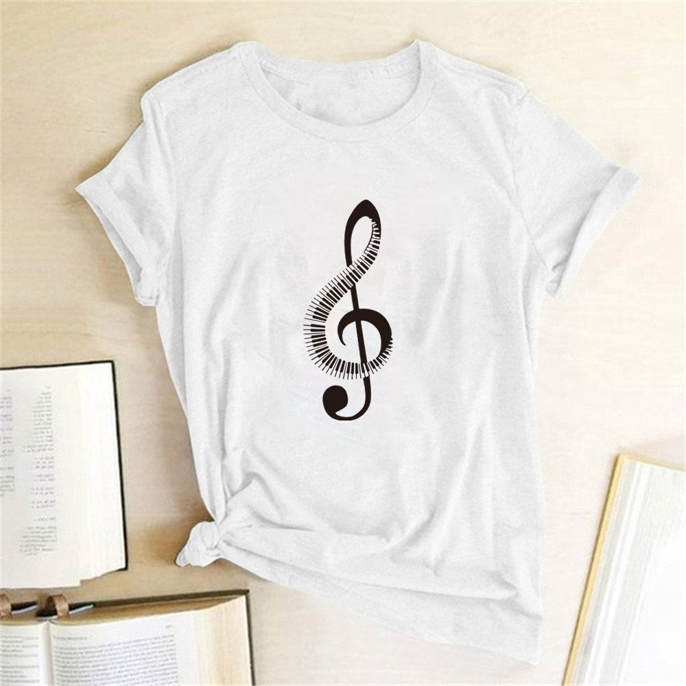 Piano Keys Treble Clef T-shirt