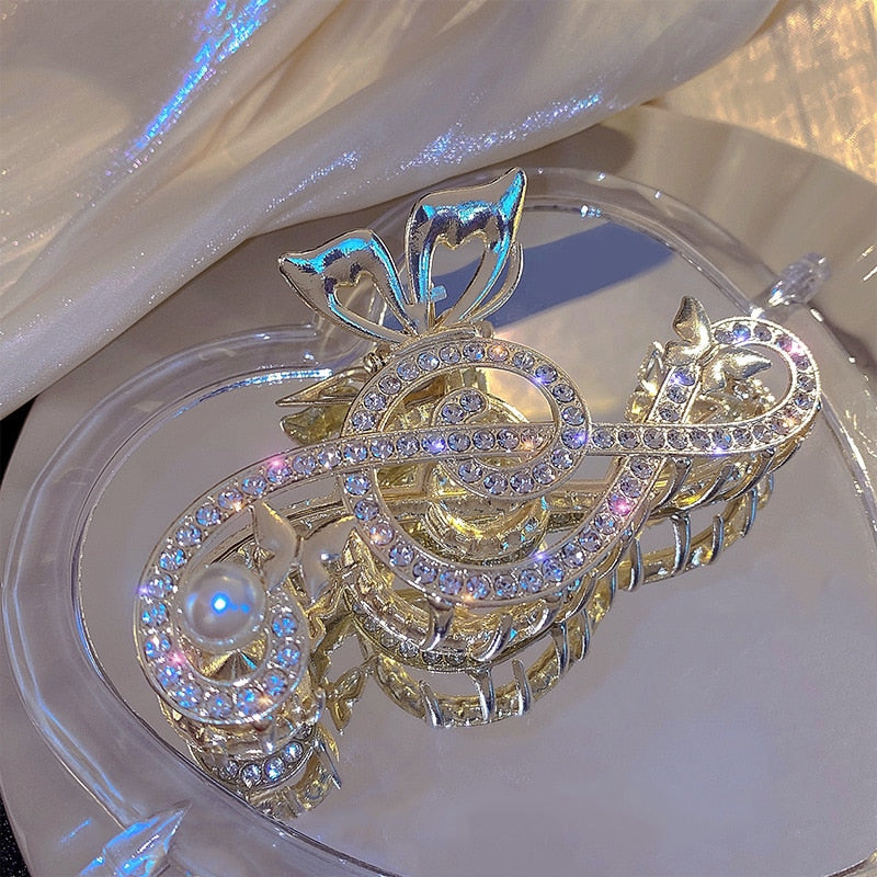 Elegant Music Note Shape Hair Clip