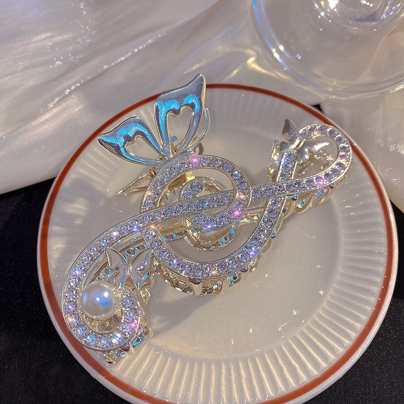 Elegant Music Note Shape Hair Clip