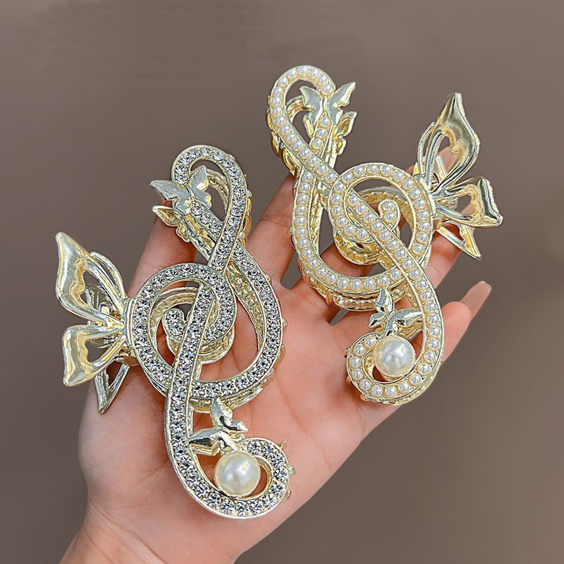 Elegant Music Note Shape Hair Clip