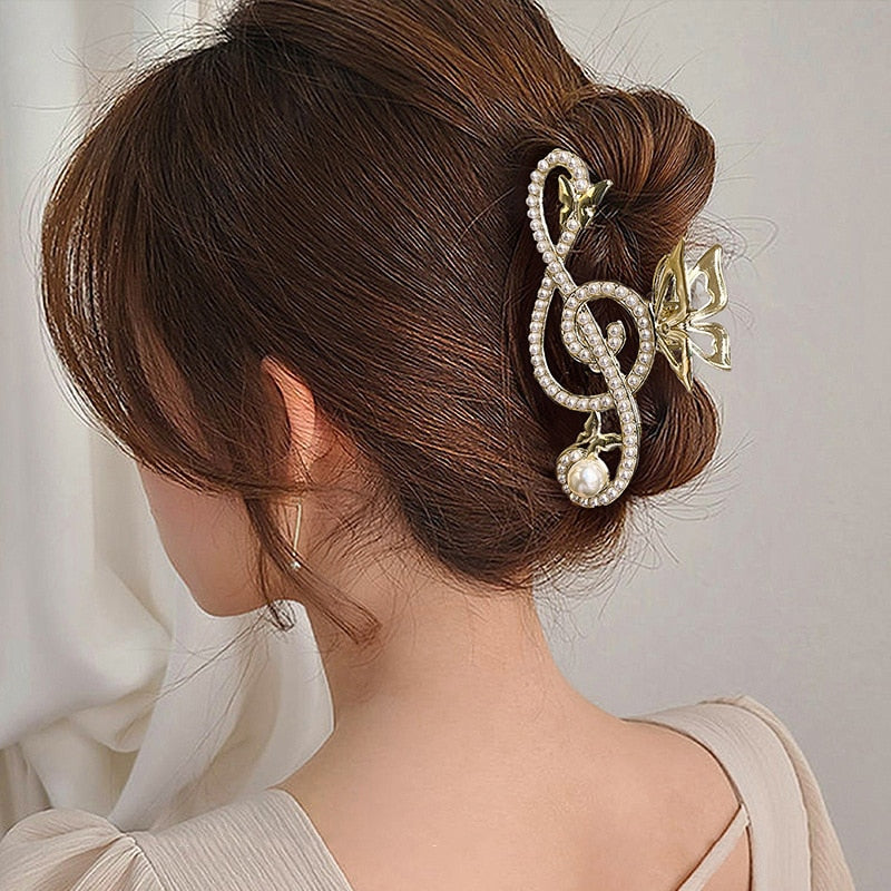 Elegant Music Note Shape Hair Clip