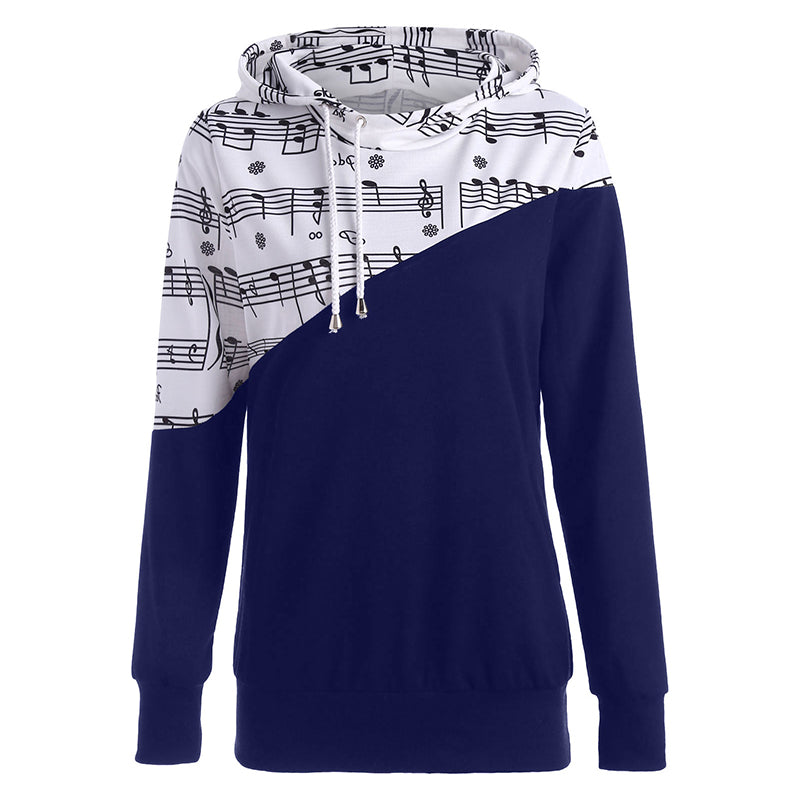 Musical Note Printed Hoodie