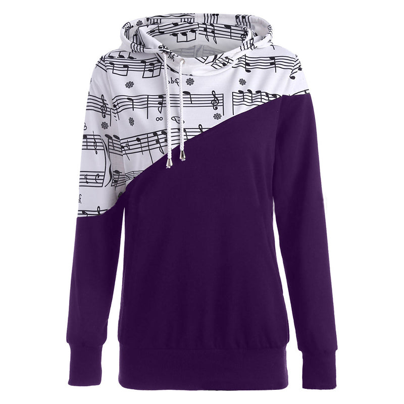 Musical Note Printed Hoodie
