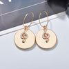 Free - Music Note Round Earrings