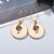 Music Note Round Earrings
