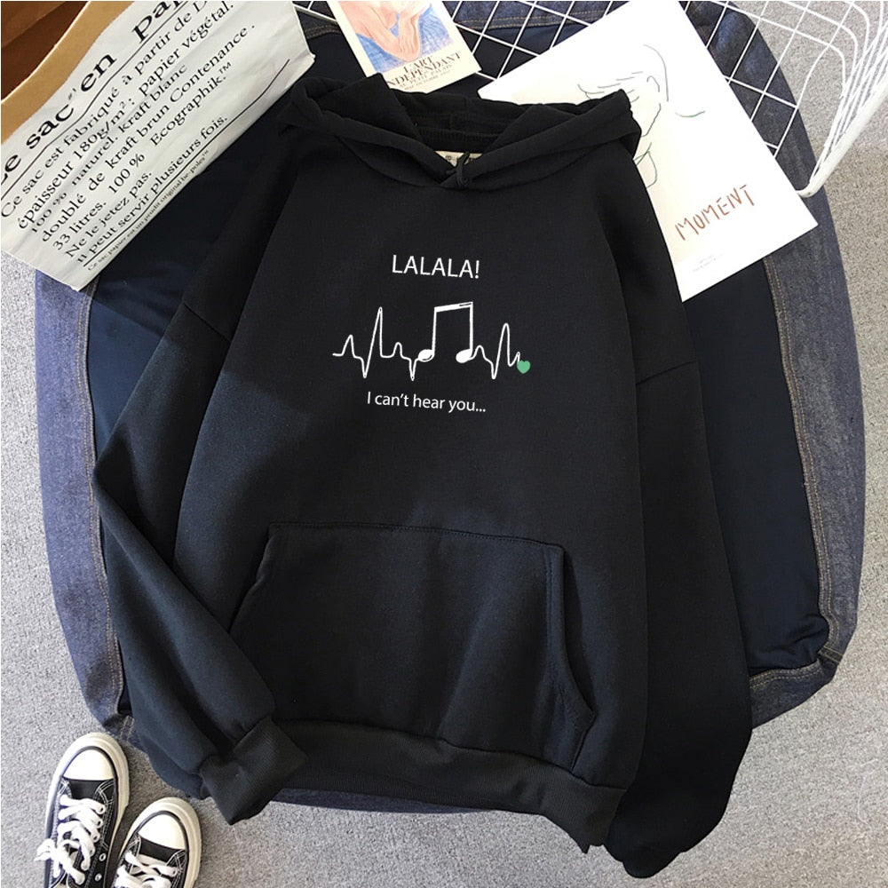 LALALA Music Notes Hoodie