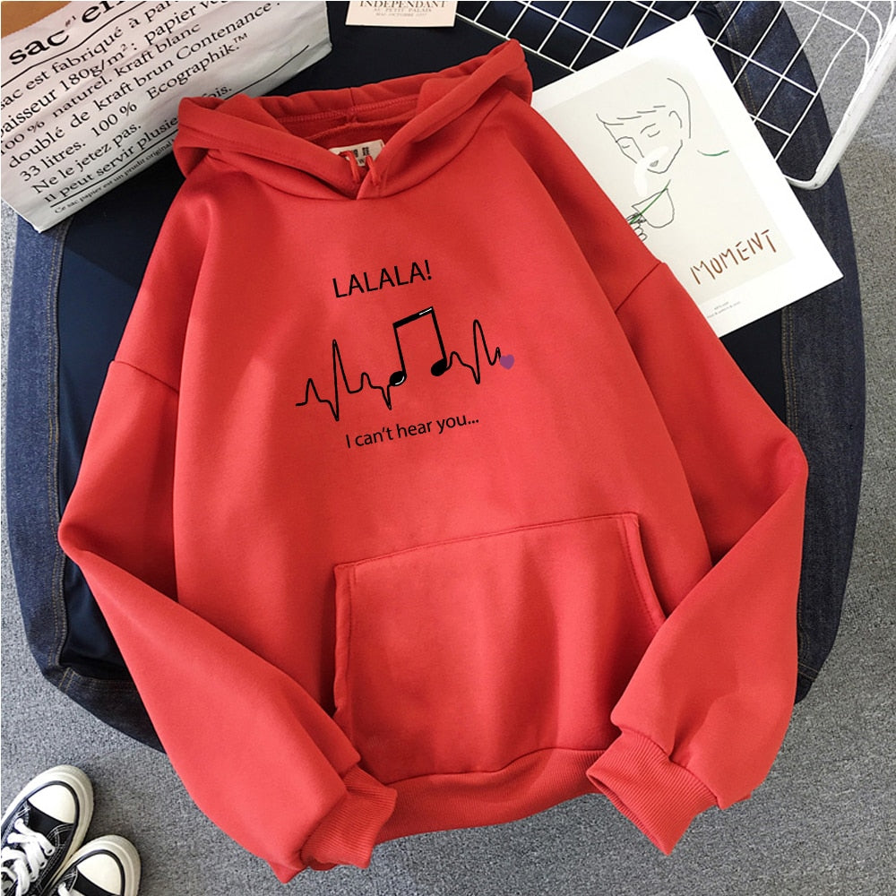 LALALA Music Notes Hoodie