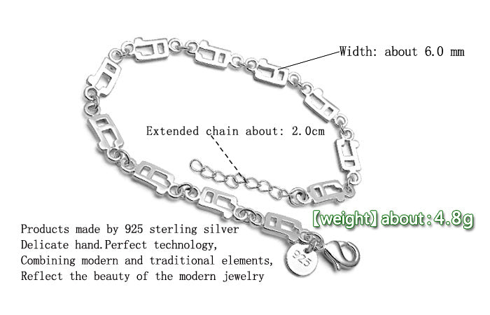 Silver Music Note Bracelet