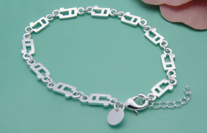 Silver Music Note Bracelet
