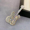 Musical Instrument Rhinestone Pin