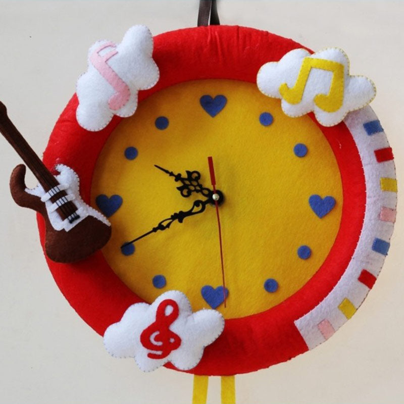 DIY Craft Kit Musical Note Big Wall Clock