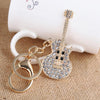 Plated Gold Guitar Keychain