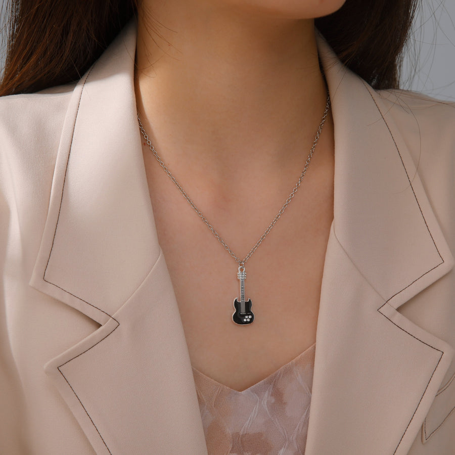 Crystal Electric Guitar Necklace