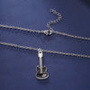 Crystal Electric Guitar Necklace