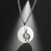 Treble Clef Piano Necklace