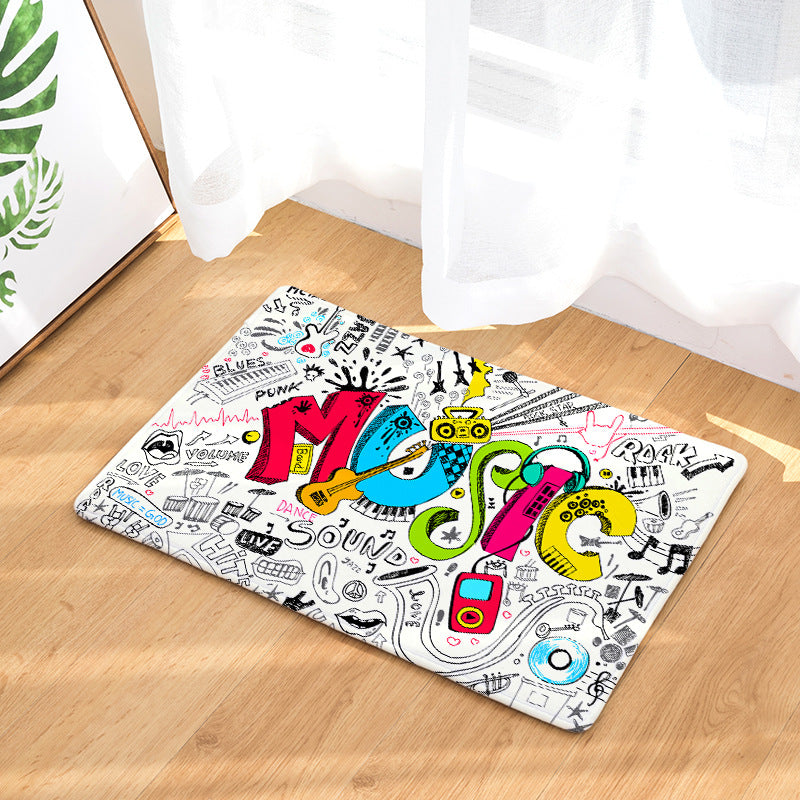 Vintage Music Notes Doormat