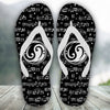 Musical Yin Yang Flip Flops