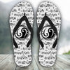 Music Yin Yang Flip Flops