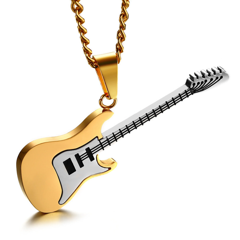 Free -  Enamel Guitar Necklace - Artistic Pod Review