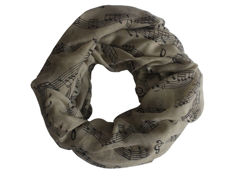 Musical Score Chiffon Scarf - Artistic Pod
