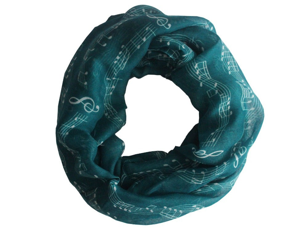 Musical Score Chiffon Scarf - Artistic Pod