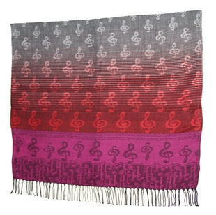 Music Notes Colorful Scarf