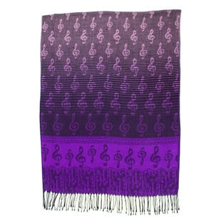 Music Notes Colorful Scarf