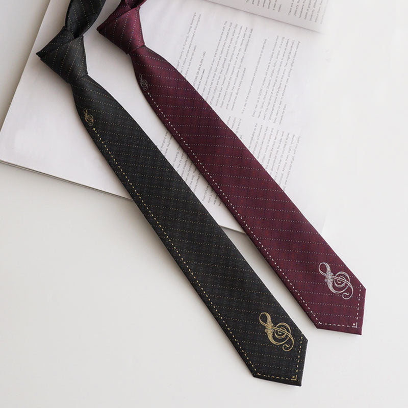 Fashionable Music Notes Necktie