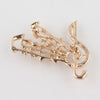 Crystal Musical Note Charm Brooch - Artistic Pod