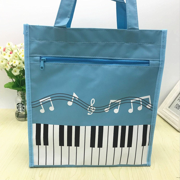 Piano Music Note Shopping Bag