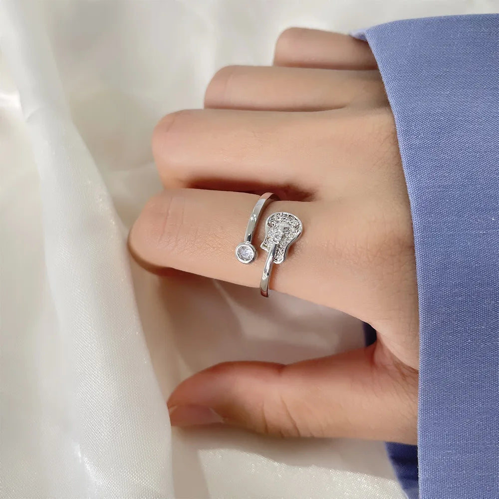Sparkling Guitar Ring