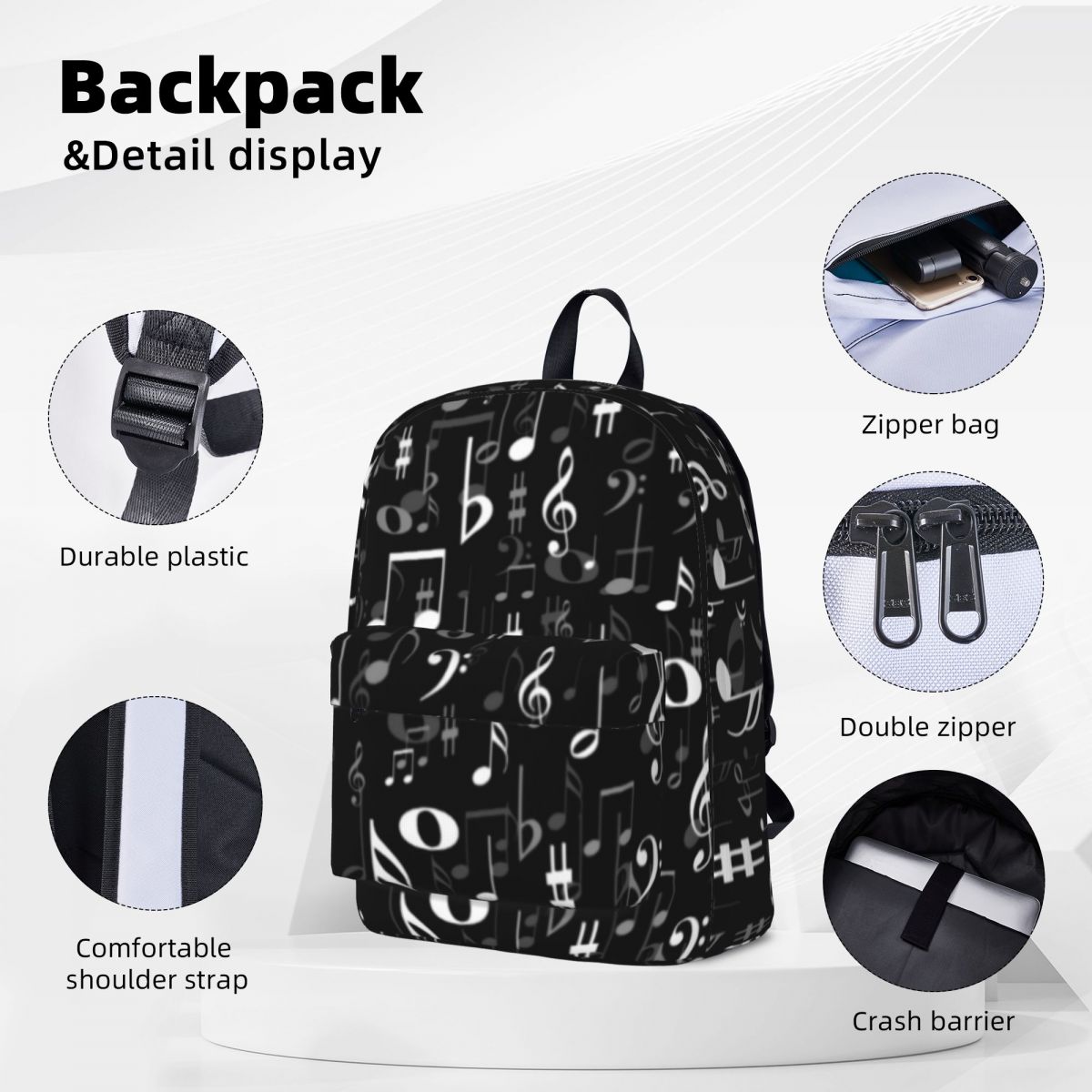 Music Note Melody Backpack